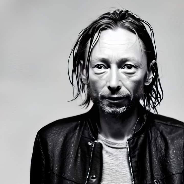 AI Art: Dreamstudio Photo of Thom Yorke very Happy @stablediffusion @v…
