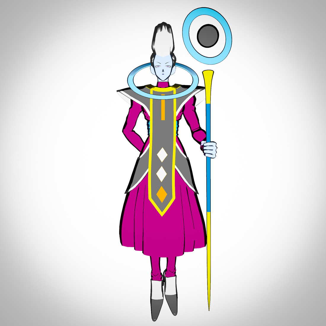 Cellshading Fanart Evolution Dragon Ball Super Model: Whis Made by @vj…