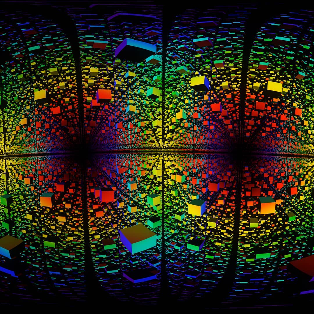 Digital Art #art #3d #cubes #colors #digital #panoramic #maxon #cinema…