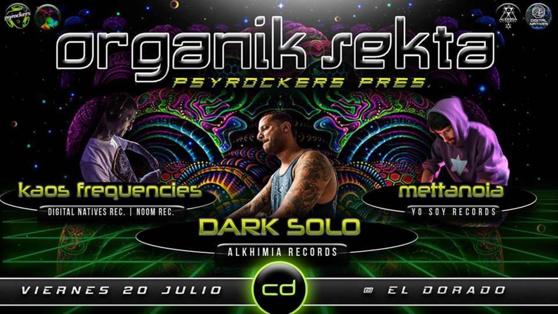 Viernes 20/07 Psyrockers Crew presenta Organik Sekta!!! Especial Día d…