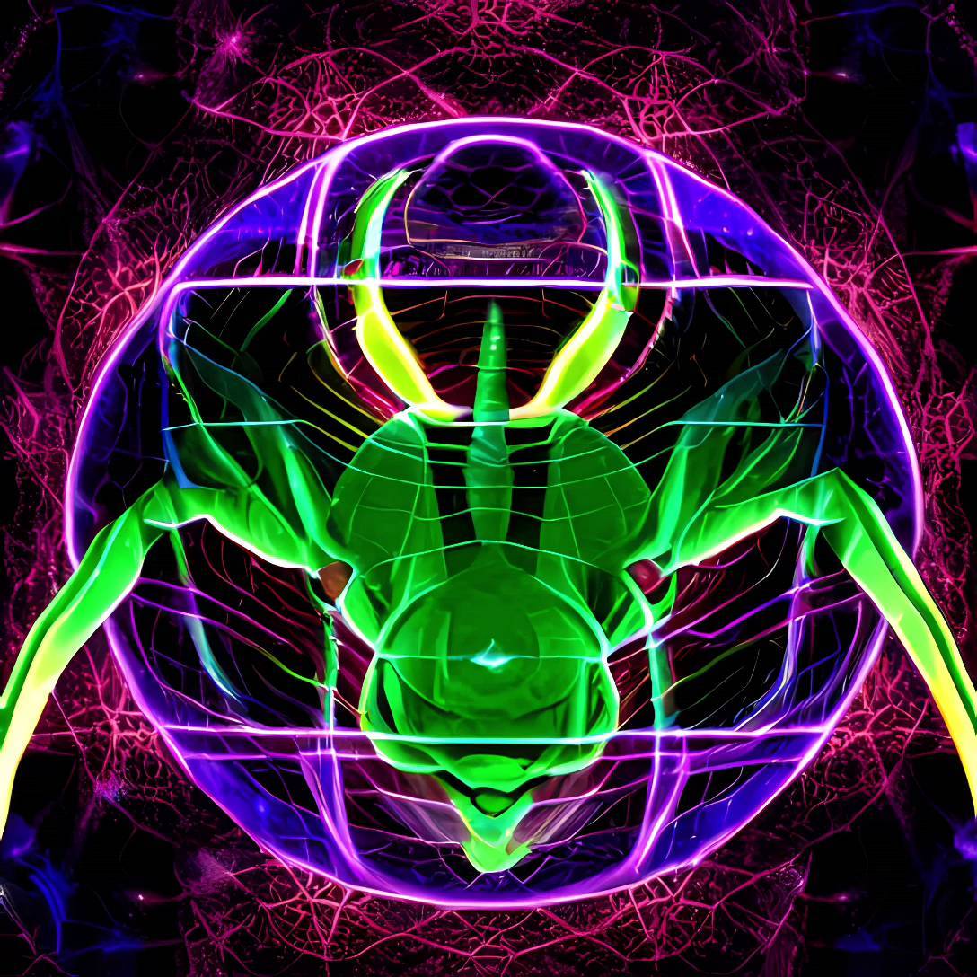 Vj clip Psychedelic scorpio @vjravenlight #vj #clip #ai #scorpio #zodi…