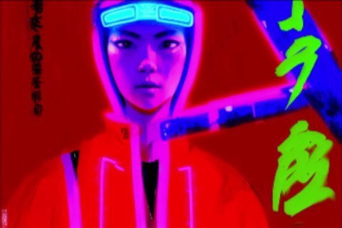 Ai Art Asian cyberpunk Made by @vjravenlight #AI #stabledifussion #ia …