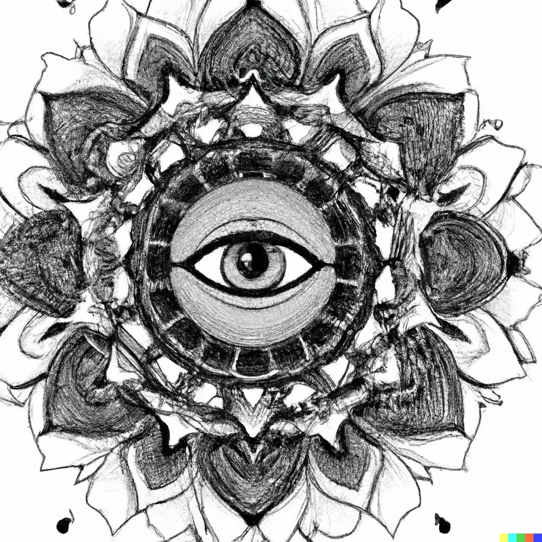 AI Art: Dall-e 2 Mandala art of geometrical and sacred eyes @openaidal…