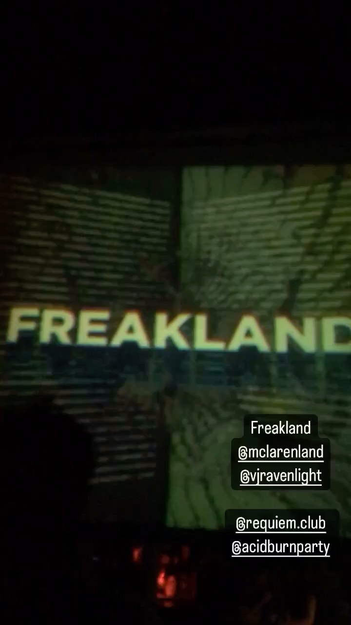 Visuales en Freakland @mclarenland @requiem.club @facuacid