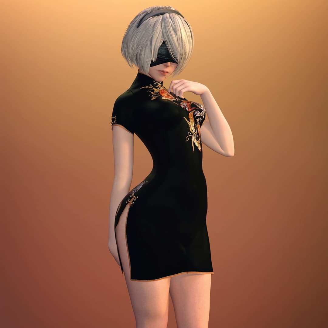 Custom Digital Cosplay 2B Alternativa NIierAutomata @yokotaroofficial …