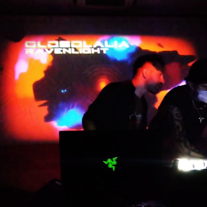 Visuals 4 @glosolalia_official @vjravenlight #darkpsy #hitech #psyched…