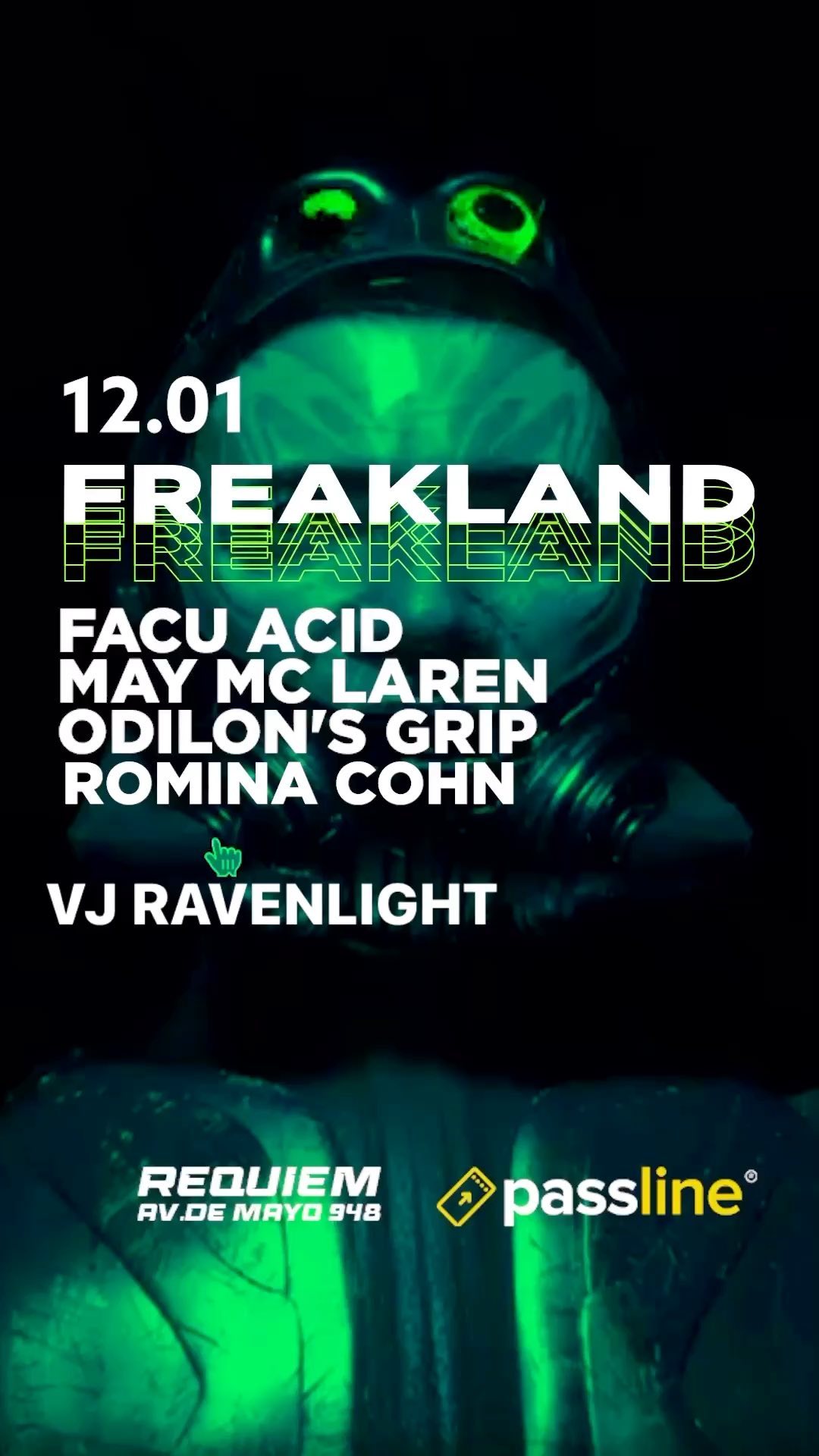 Primeras visuales del año en freakland En @requiem.club
