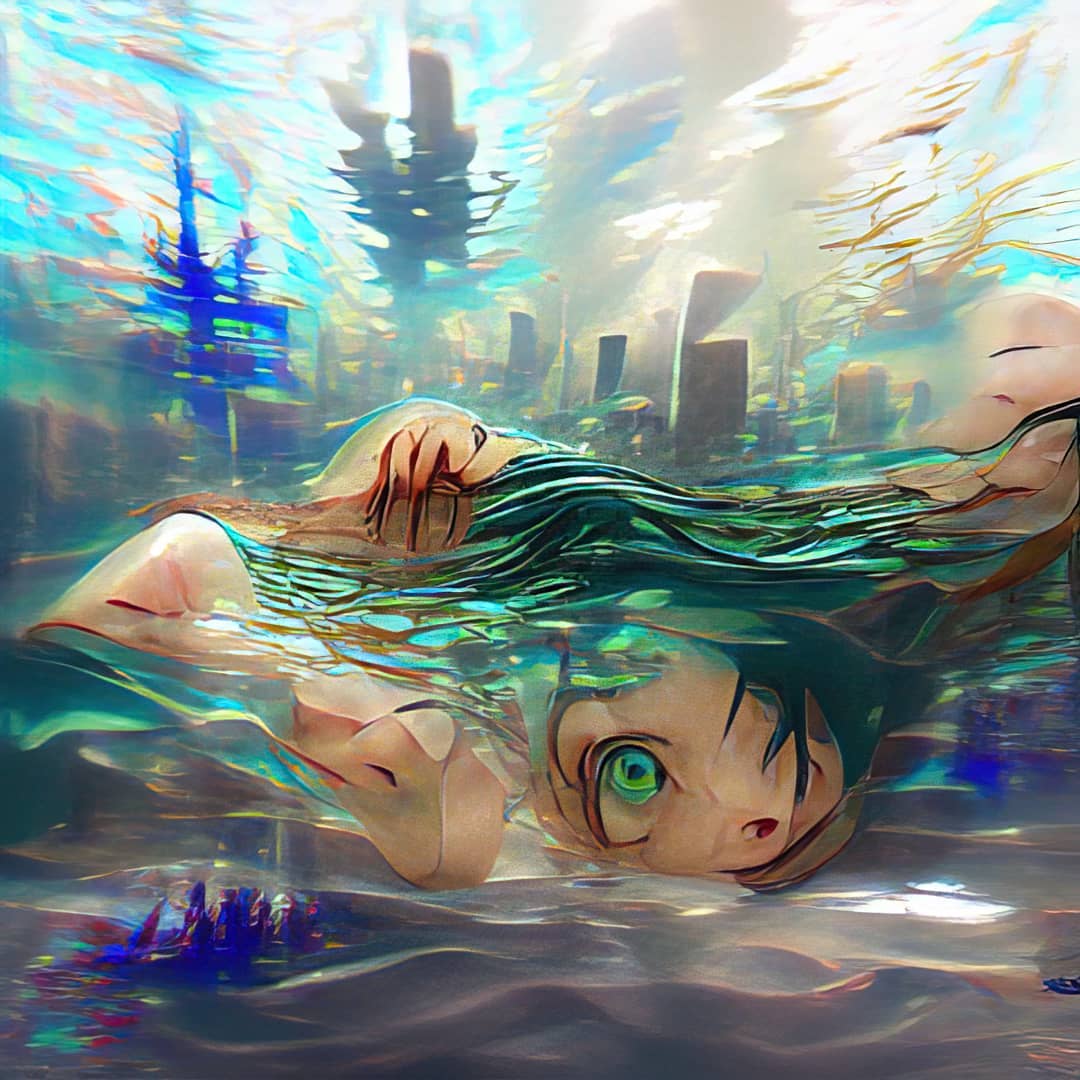 AI Art Submerged @submergedbuenosaires #ai #art #digital #trippy #gene…