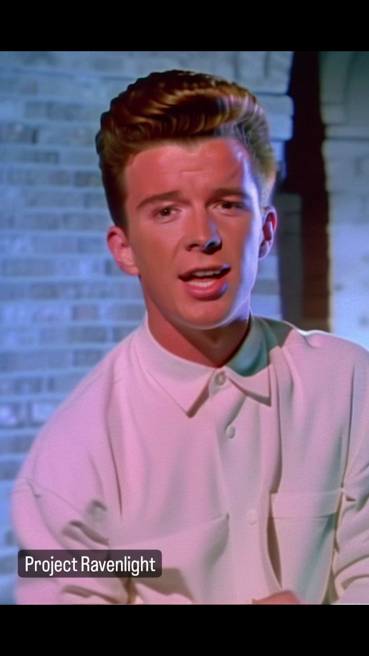 IAvatar @officialrickastley Project Ravenlight www.ravenlight.net #iav…