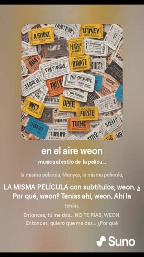 AI Music EN EL AIRE WEON @suno_ai_ Project Ravenlight #ai #music #suno…