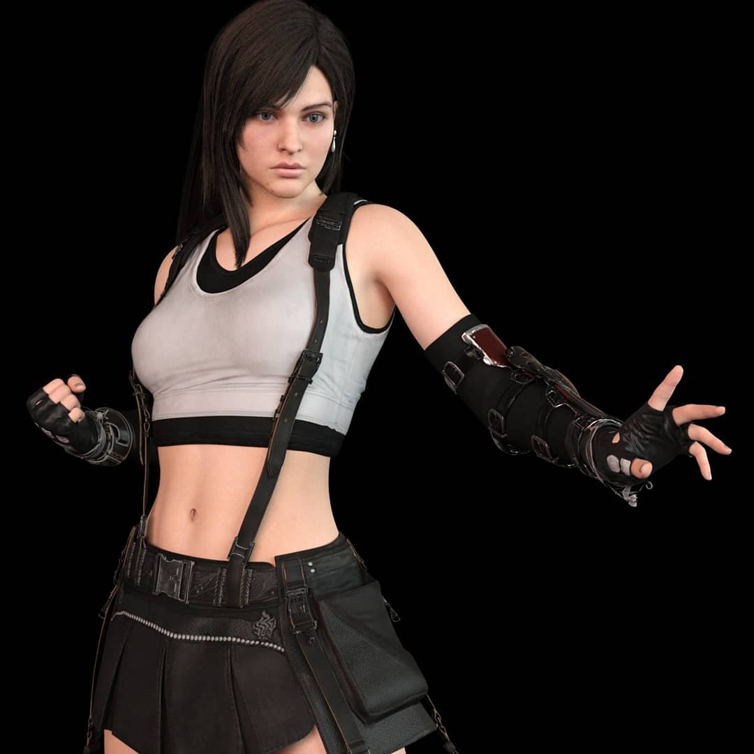 Custom Cosplay Model: @shuzolotova (RE3 Jill Valentine ) As Tifa lockh…
