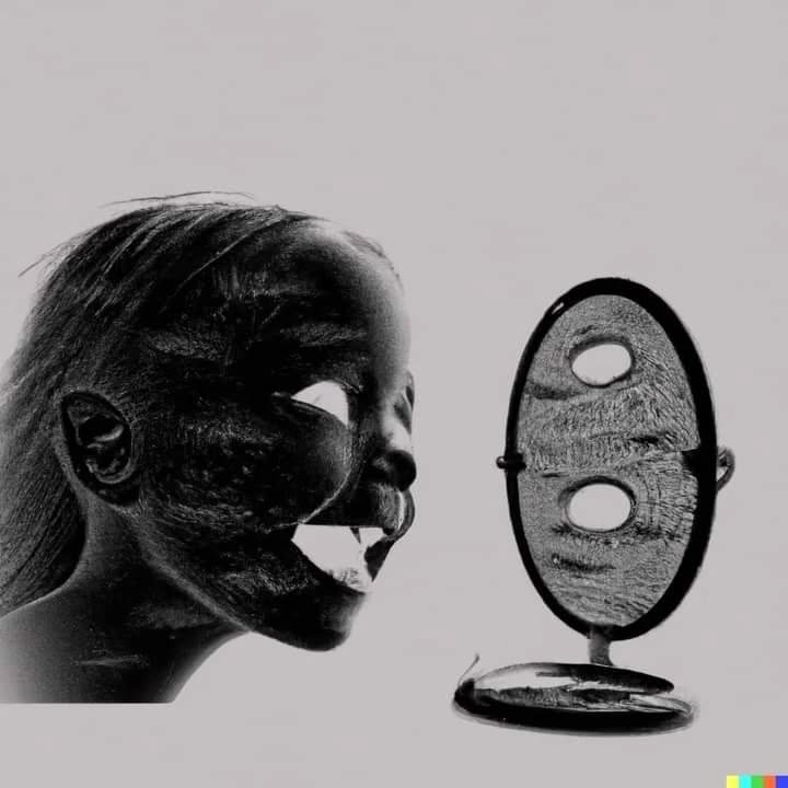 Ai Art DALL-E 2 used @openaidalle Guilty mirror @vjravenlight #dalle2 …