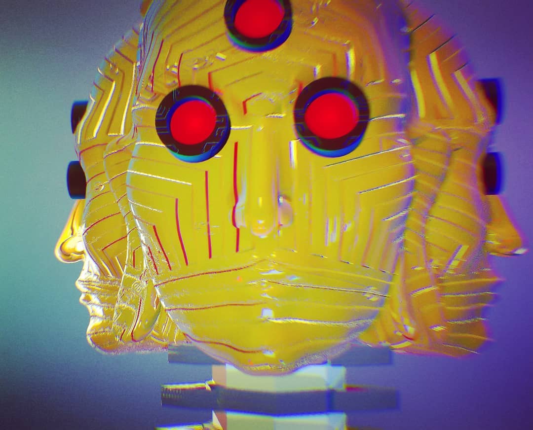 Digital Art 3d model by @roquelogozzo Tex post y render @vjravenlight …