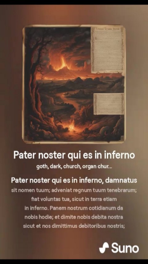 AI Music:Pater Noster (Infernal Ver.) Project Ravenlight #ia #ai #musi…