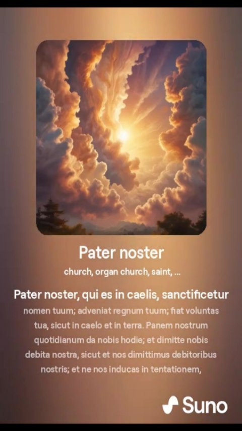 AI Music: Pater Noster (angelical Ver) Project Ravenlight #ai #music #…