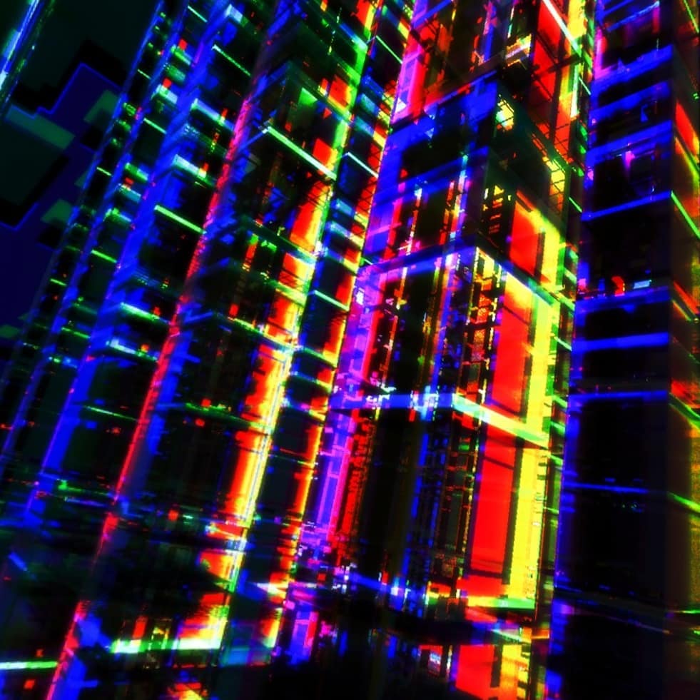 Skycity Cybertrails Psychedelic Synthwave 360 VR concept Art https://m…