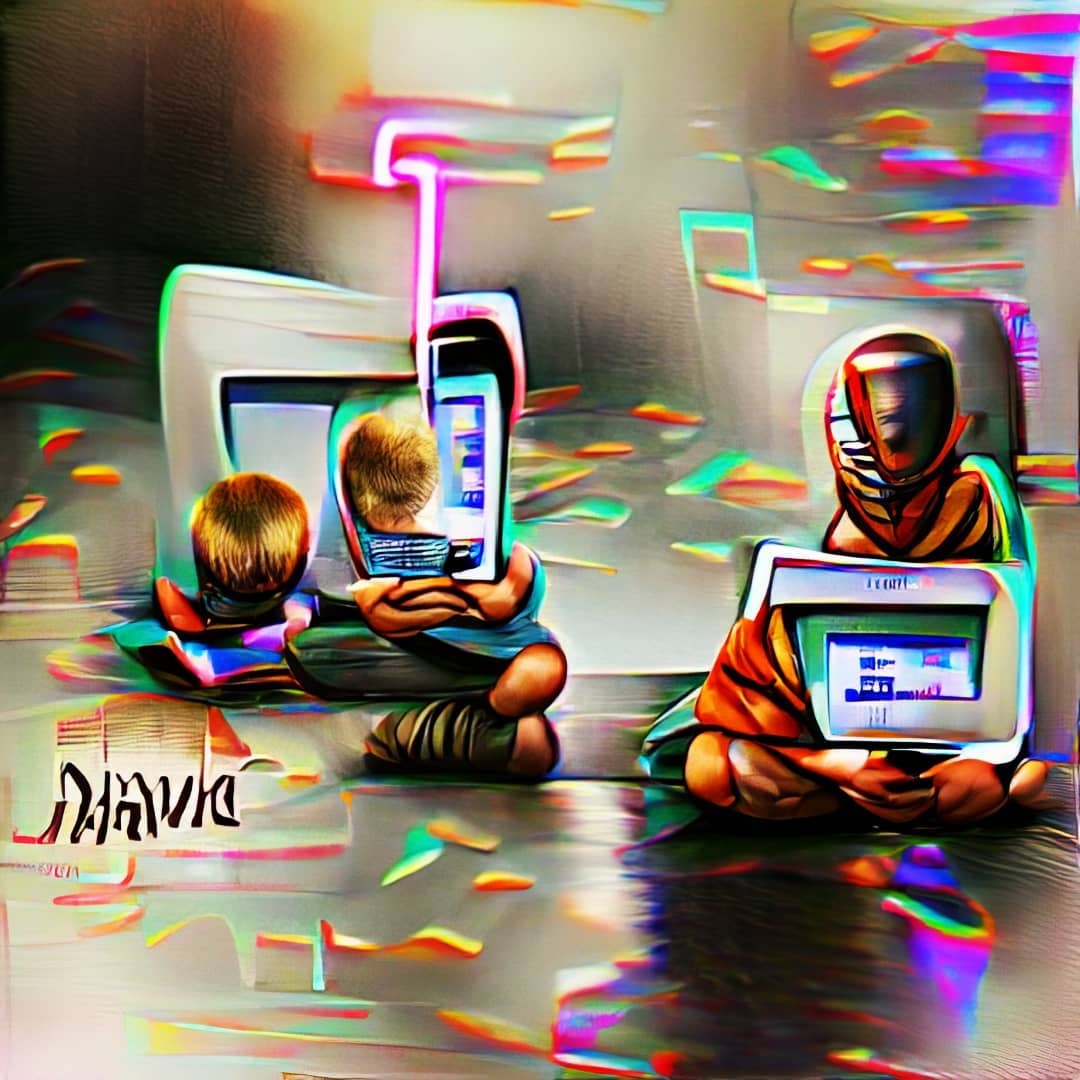 AI Art Digital Natives #ai #art #digital #trippy #generative #lsd #aci…