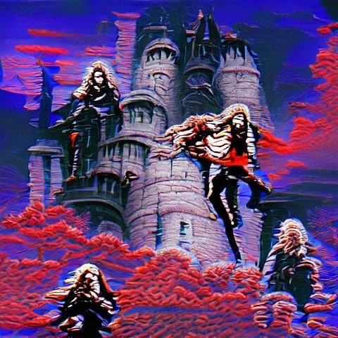 AI Art: Castlevania Using AI system Made by @advadnoun Project Ravenli…