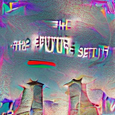 AI Art: The Future Is Not Set Using AI system Made by @advadnoun Proje…