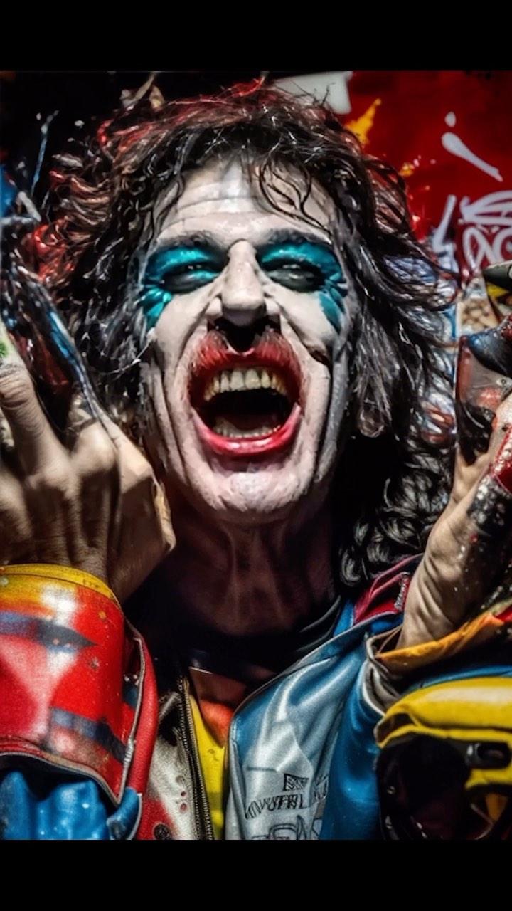 IAvatar Cosplay @charlygarcia Joker Que canción de Charly le quedaría …