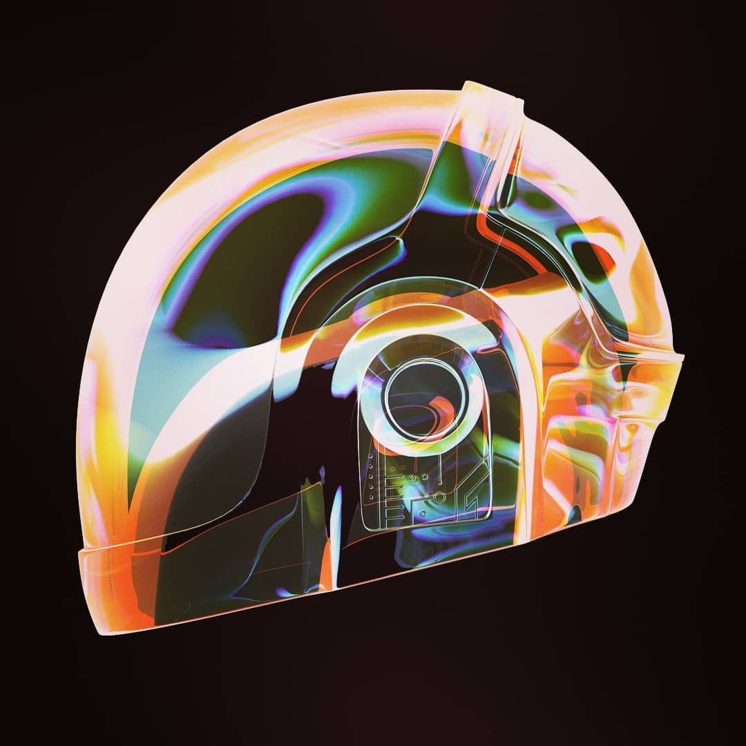 Digital Art @daftpunk Made by @vjravenlight #daftpunk #tribute #3d #ar…