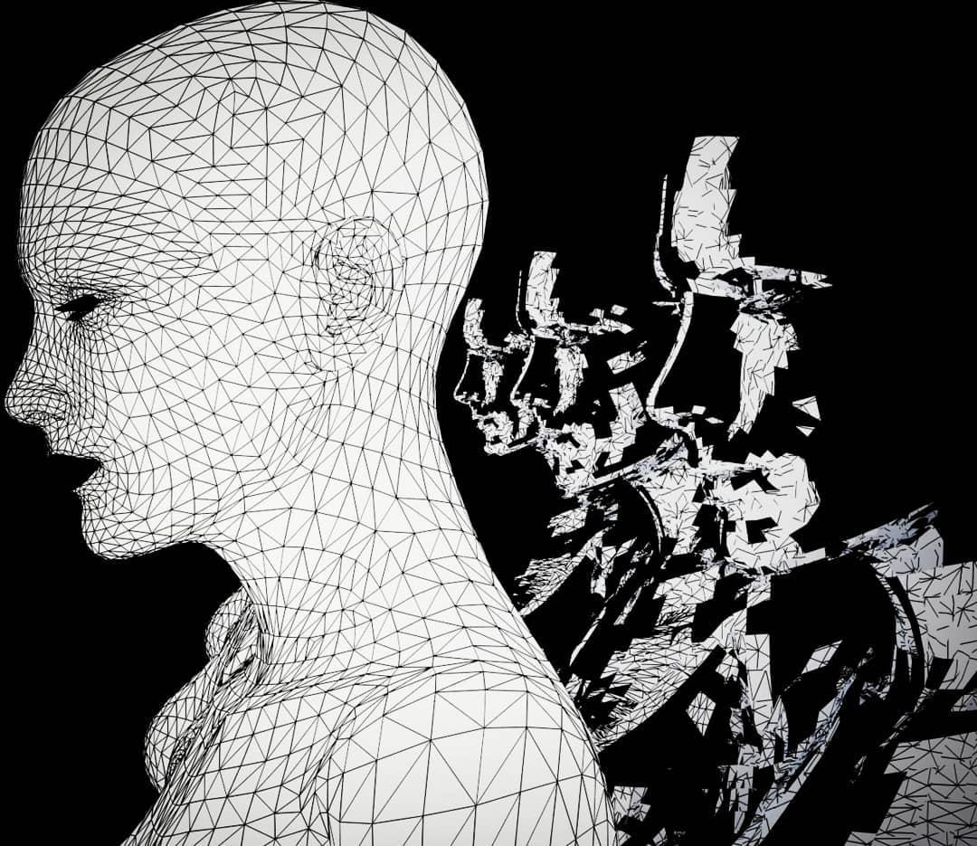 Digital Art Made by @vjravenlight #art #digital #3d #blackandwhite #re…