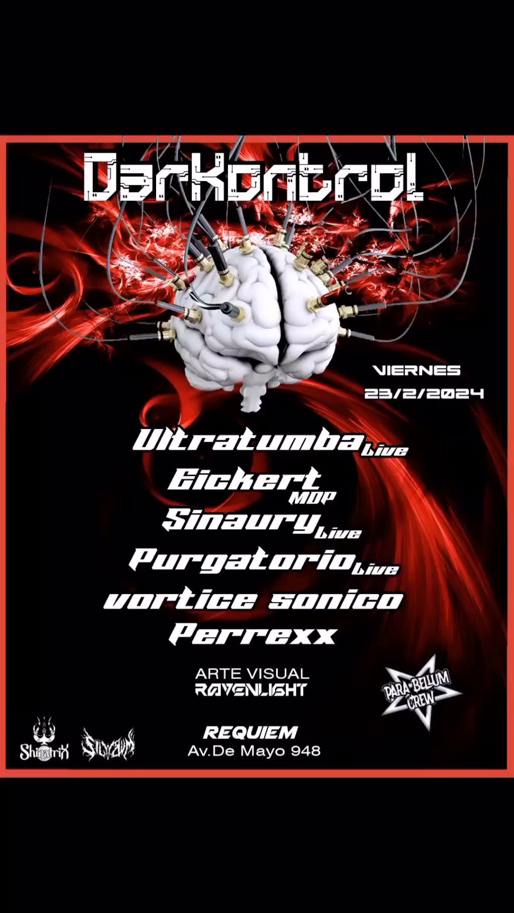 24/12 Visuales en DarKontrol @para_bellum_crew @requiem.club