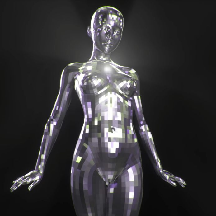 CyberGirl (concept 22) digital Art by @vjravenlight Made with #cinema4…