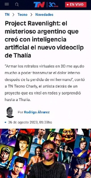 Gracias @roy_ de @tntecno por la nota que me hizo acerca de mí proyect…