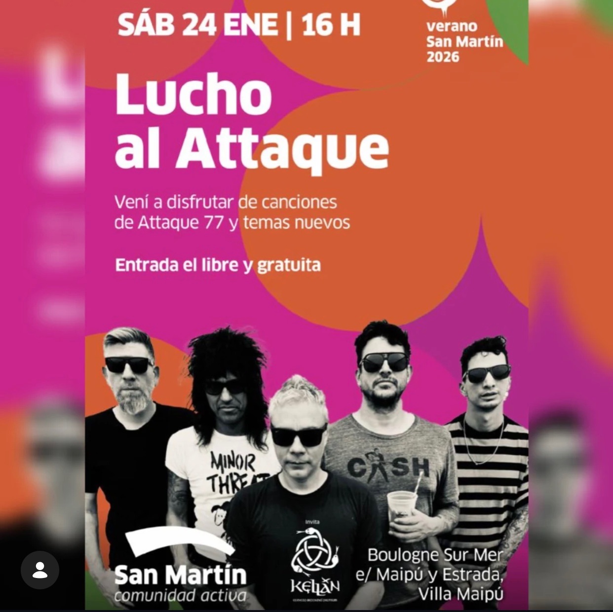 Hoy salen visuales para @luchoalattaque En San Martin !